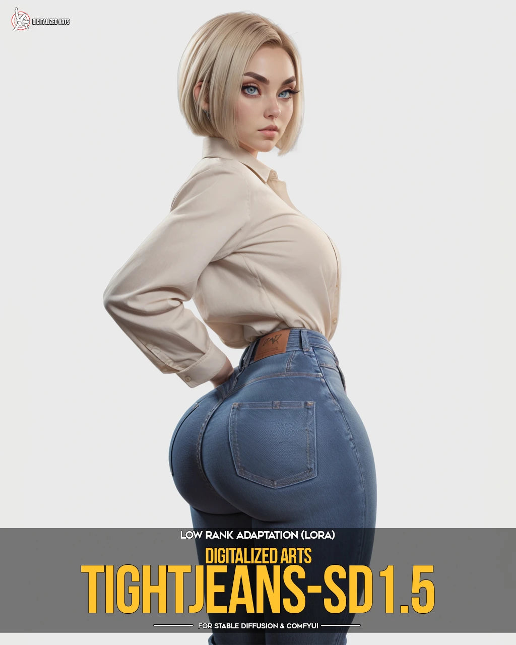 DigitalizedArtsTightJeans - Specialized Denim Wardrobe & Figure Fit Utility LoRA