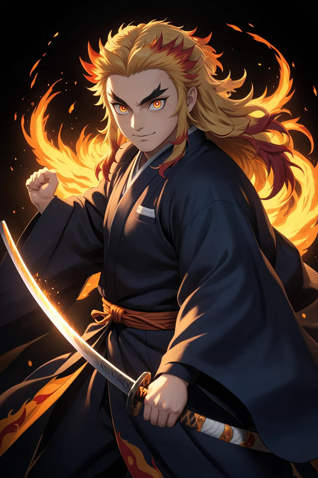 LoRA: NotRengo - Professional Hyper-Realistic Flame Warrior