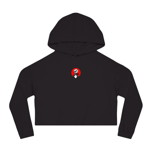 Fighter Survivor Still Here Cropped Hoodie – Women’s Mental Health Awareness Sweatshirt