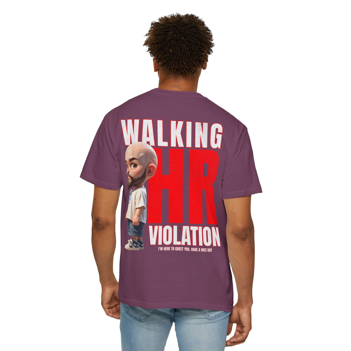 Corporate Damage™ - BPD - Funny Office Humor T-Shirt | Walking HR Violation Bold Red Typography Graphic Tee | Sarcastic Workplace Joke Shirt