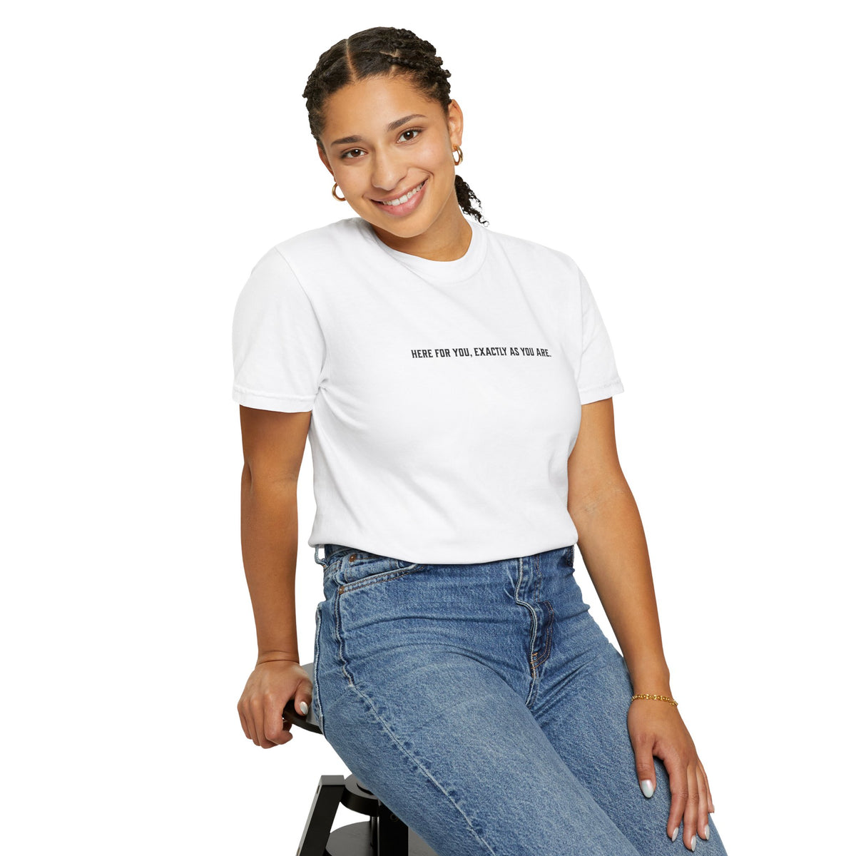 F&BPD - Android 18 Here For You Mental Health Support Tee | Dragon Ball Z Inspirational Anime Shirt