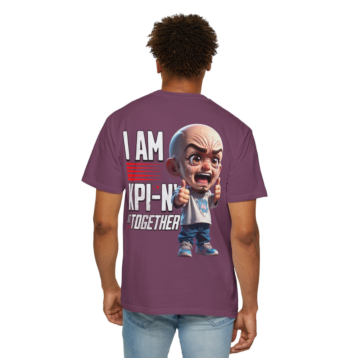 Corporate Damage™ - BPD - Funny Office Humor T-Shirt | I Am KPI-N' It Together Graphic Tee | Sarcastic Corporate Performance Metric Shirt