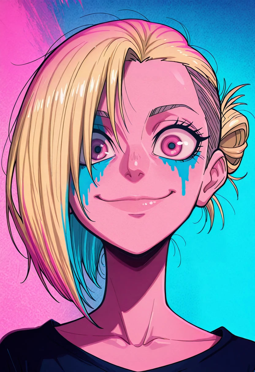 Épisode 4 - C-18 - Modèle d'art vectoriel Dragon Ball Z | Téléchargement Adobe Illustrator