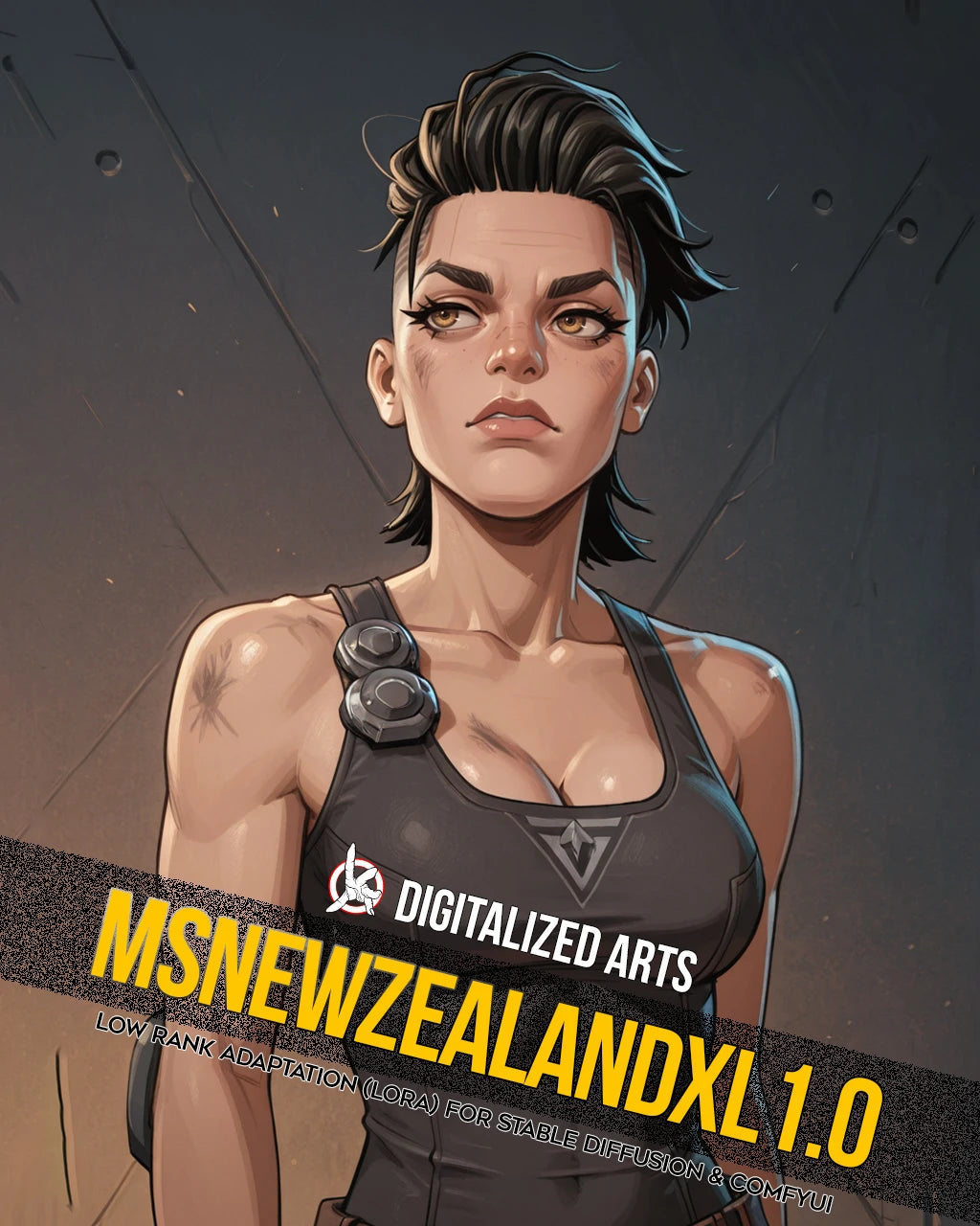 DigitalizedArts MsNewZealand (Mad Maggie) - Apex Legends Character Concept LoRA
