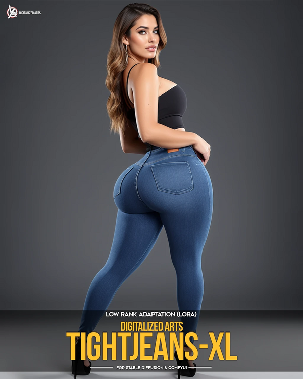 DigitalizedArtsTightJeans - Specialized Denim Wardrobe & Figure Fit Utility LoRA