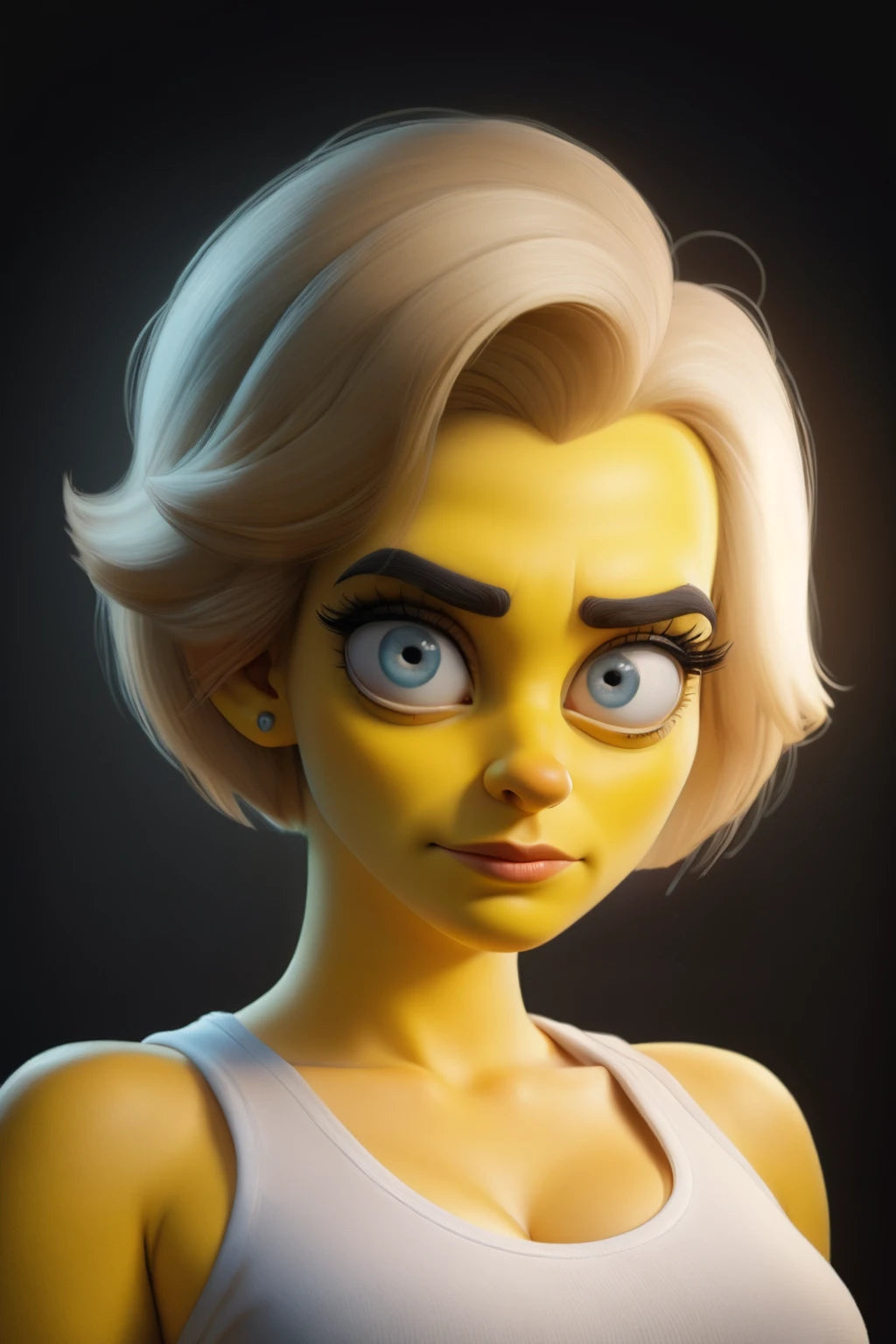 Digitalized Arts Yellow Skin - Professional 3D Matt Groening Style Animation LoRA Pack