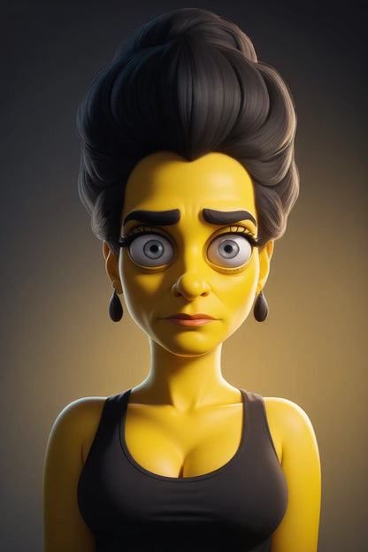 Digitalized Arts Yellow Skin - Professional 3D Matt Groening Style Animation LoRA Pack