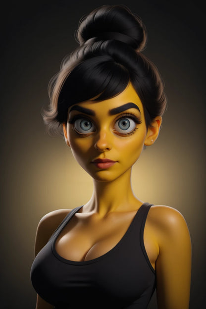 Digitalized Arts Yellow Skin - Professional 3D Matt Groening Style Animation LoRA Pack