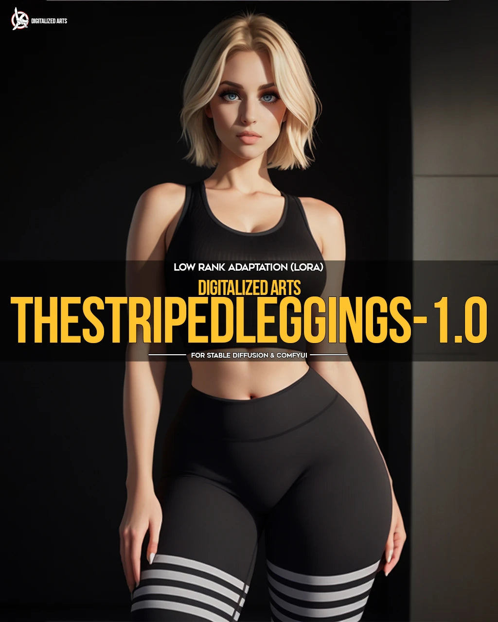 DigitalizedArts StripedLeggings - Professional Apparel & Pattern Overlay LoRA