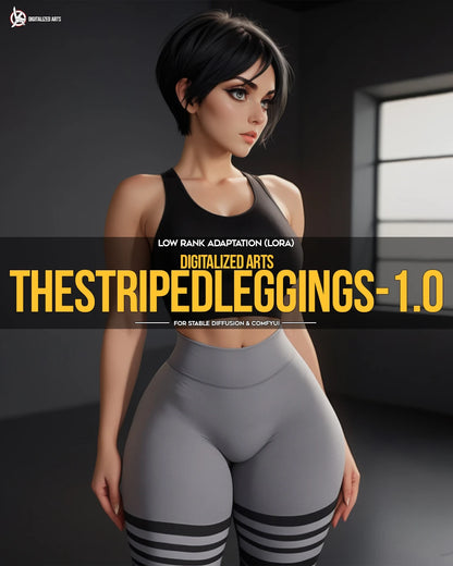 DigitalizedArts StripedLeggings - Professional Apparel & Pattern Overlay LoRA