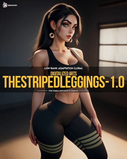 DigitalizedArts StripedLeggings - Professional Apparel & Pattern Overlay LoRA
