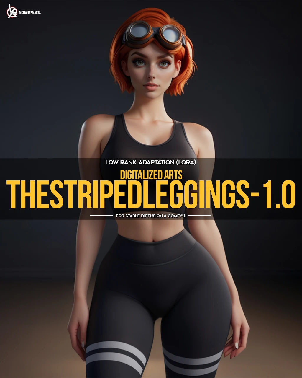 DigitalizedArts StripedLeggings - Professional Apparel & Pattern Overlay LoRA