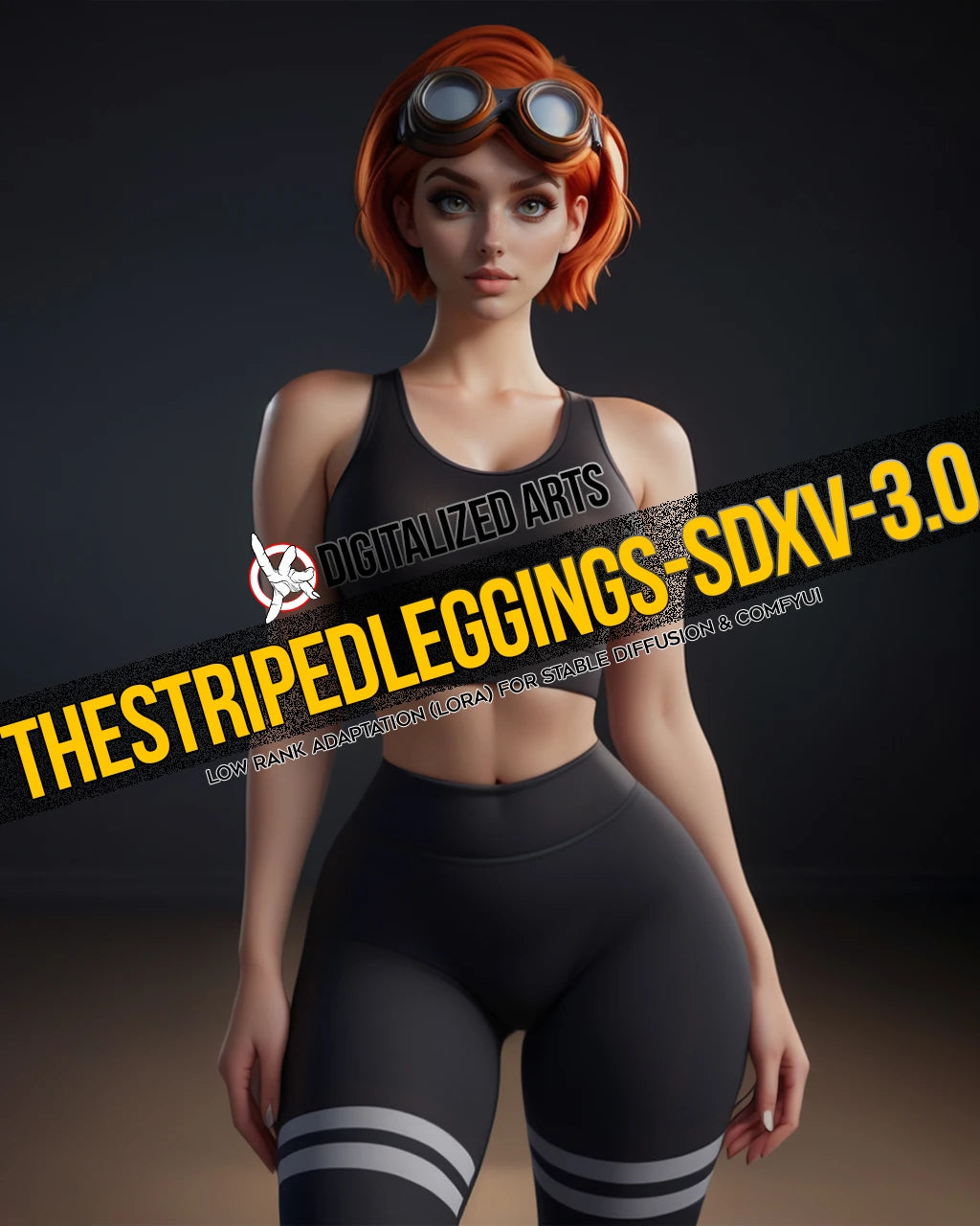 DigitalizedArts StripedLeggings - Professional Apparel & Pattern Overlay LoRA