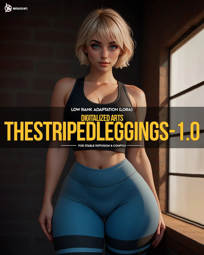 DigitalizedArts StripedLeggings - Professional Apparel & Pattern Overlay LoRA