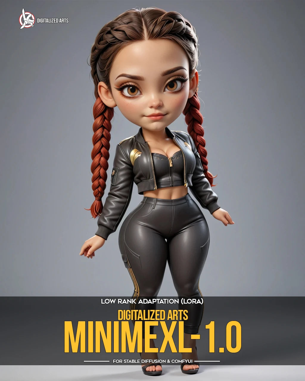 Digitalized Arts MiniMe - Professional 3D Chibi & Miniature Stylized Character LoRA Pack