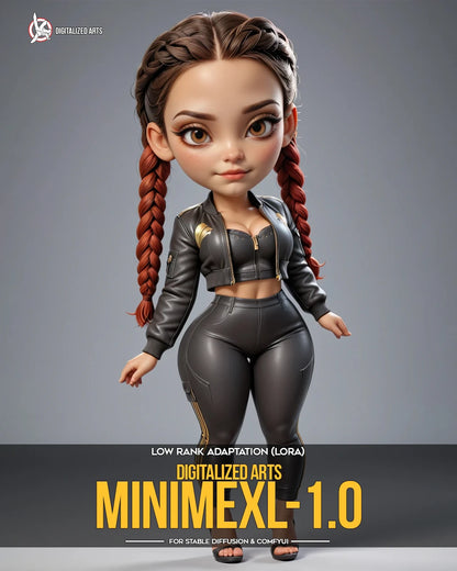 Digitalized Arts MiniMe - Professional 3D Chibi & Miniature Stylized Character LoRA Pack