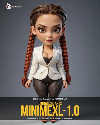 Digitalized Arts MiniMe - Professional 3D Chibi & Miniature Stylized Character LoRA Pack