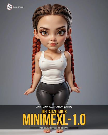 Digitalized Arts MiniMe - Professional 3D Chibi & Miniature Stylized Character LoRA Pack