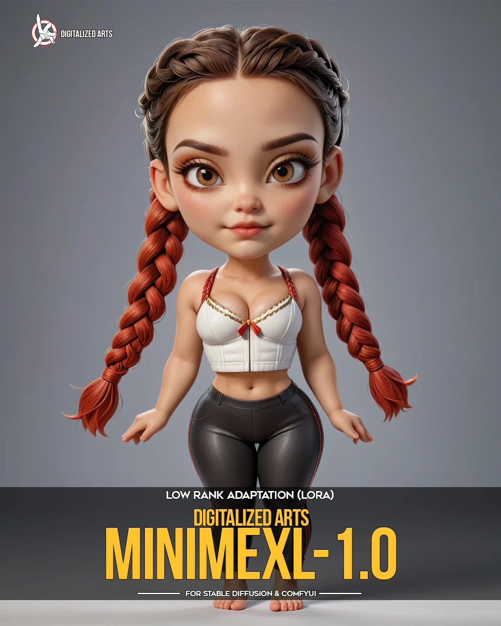 Digitalized Arts MiniMe - Professional 3D Chibi & Miniature Stylized Character LoRA Pack