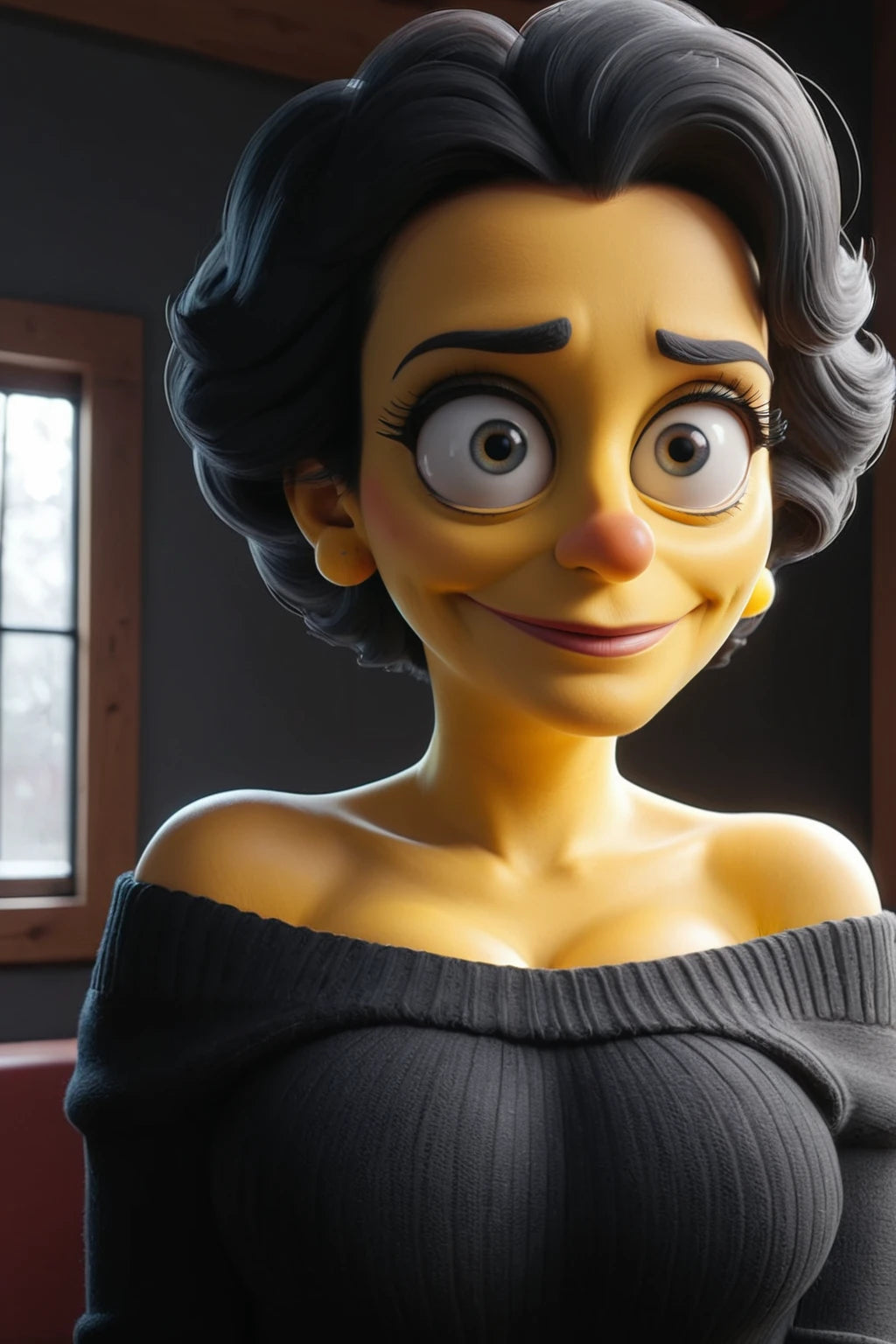Digitalized Arts Yellow Skin - Professional 3D Matt Groening Style Animation LoRA Pack