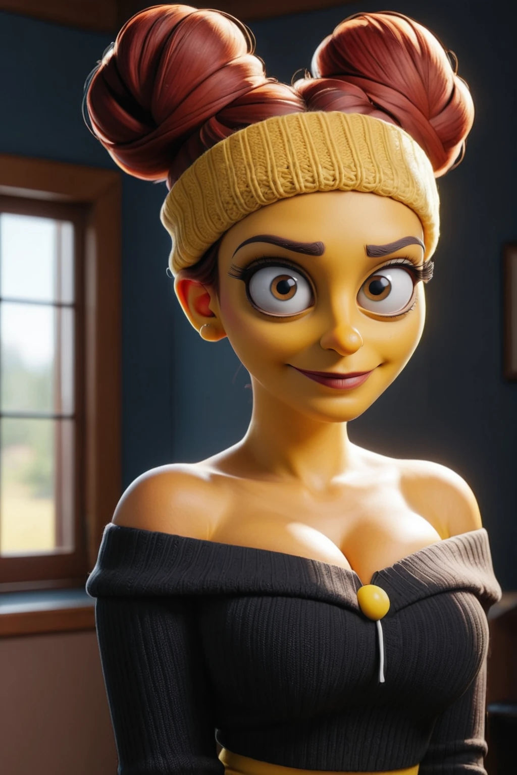 Digitalized Arts Yellow Skin - Professional 3D Matt Groening Style Animation LoRA Pack