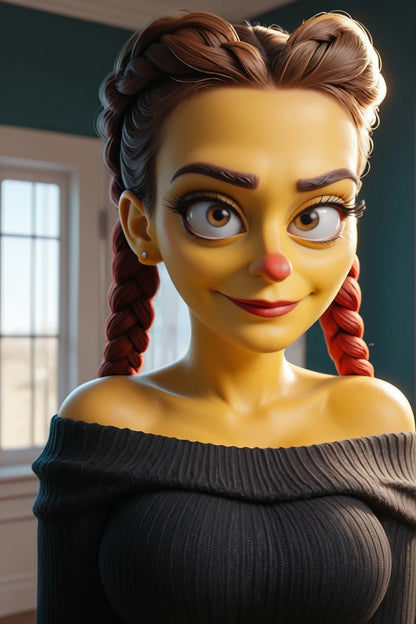 Digitalized Arts Yellow Skin - Professional 3D Matt Groening Style Animation LoRA Pack