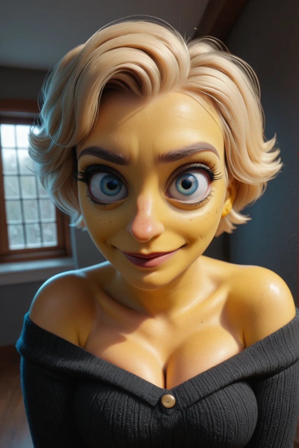 Digitalized Arts Yellow Skin - Professional 3D Matt Groening Style Animation LoRA Pack