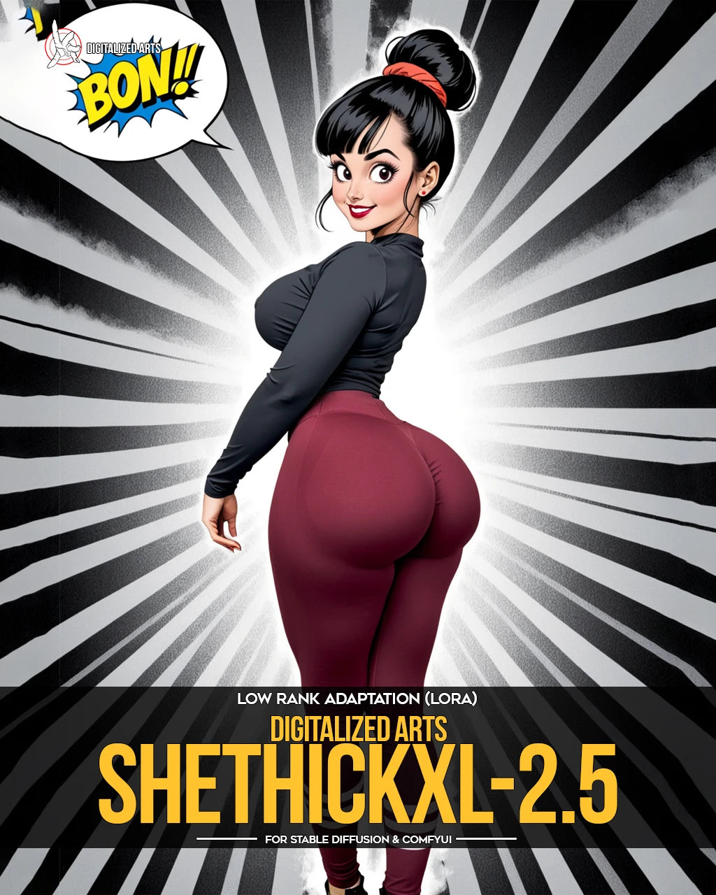 DigitalizedArtsBabesSheThick - Professional Curvy Anatomical & Silhouette LoRA Pack