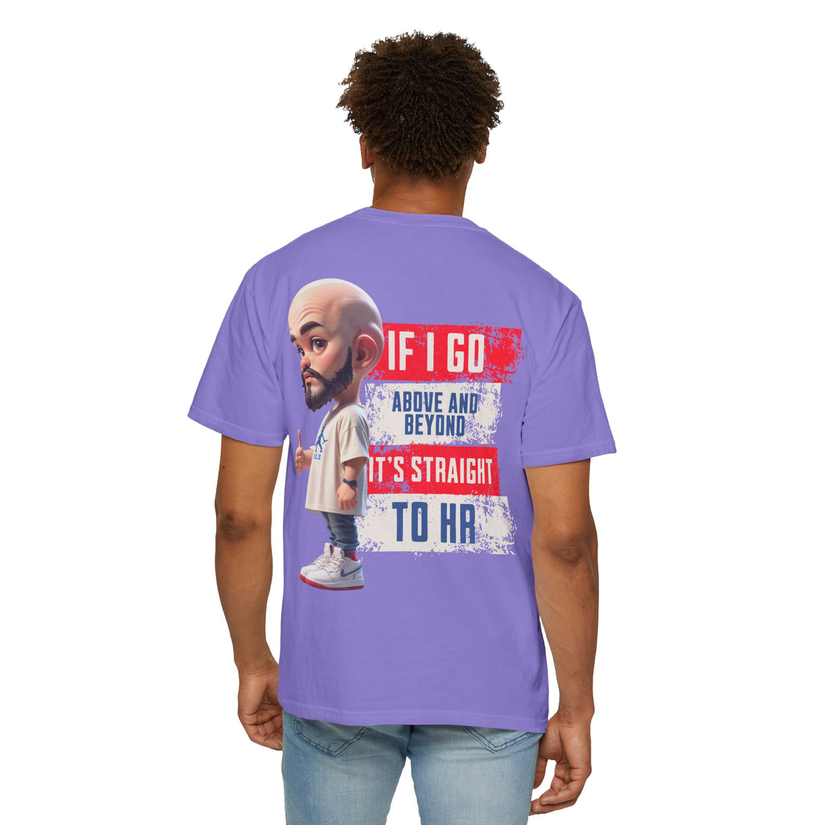 Corporate Damage™ - BPD - Funny Office Humor T-Shirt | If I Go Above And Beyond It's Straight To HR Graphic Tee | Sarcastic Workplace Joke Shirt