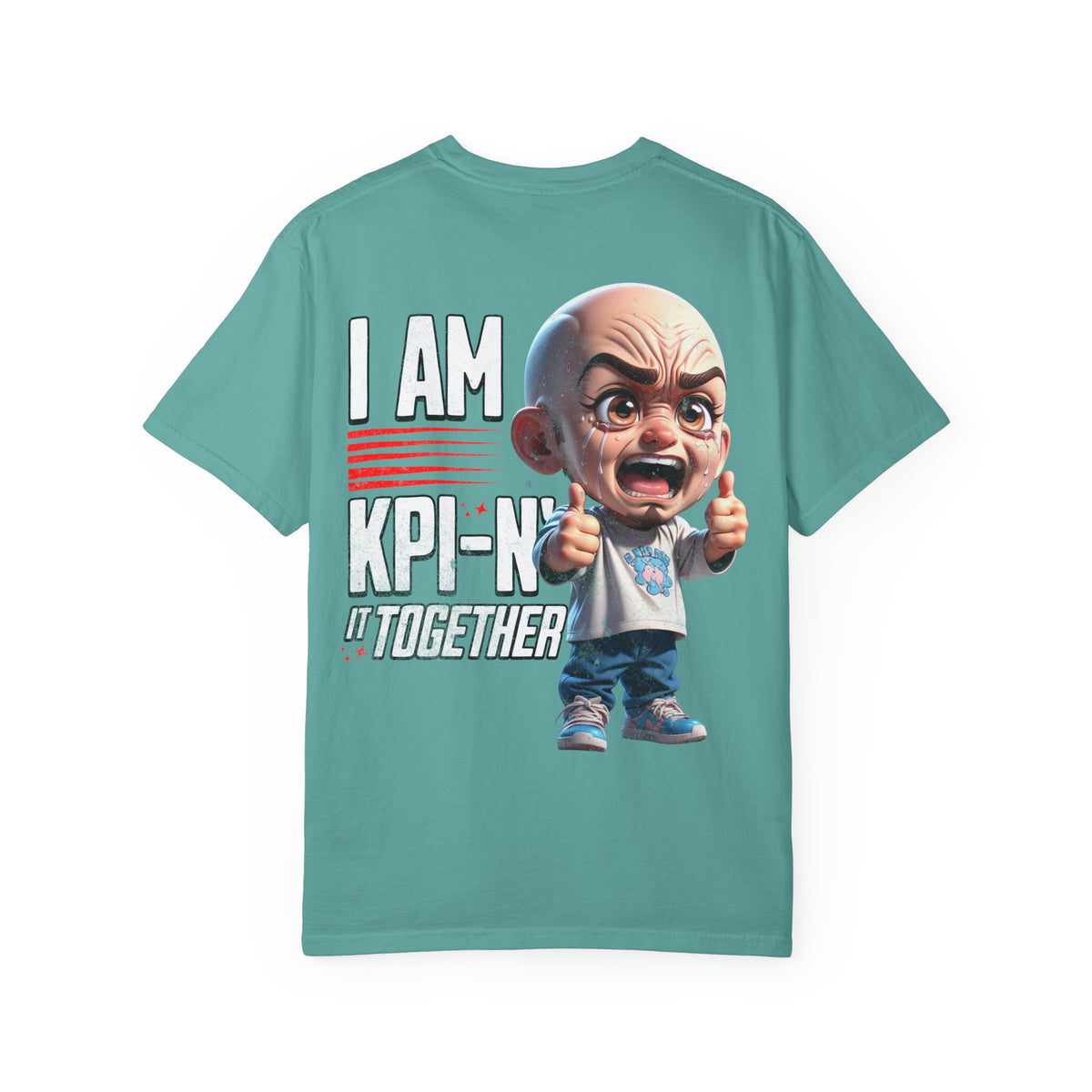 Corporate Damage™ - BPD - Funny Office Humor T-Shirt | I Am KPI-N' It Together Graphic Tee | Sarcastic Corporate Performance Metric Shirt