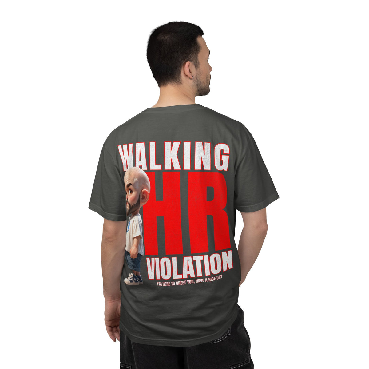 Corporate Damage™ - BPD - Funny Office Humor T-Shirt | Walking HR Violation Bold Red Typography Graphic Tee | Sarcastic Workplace Joke Shirt