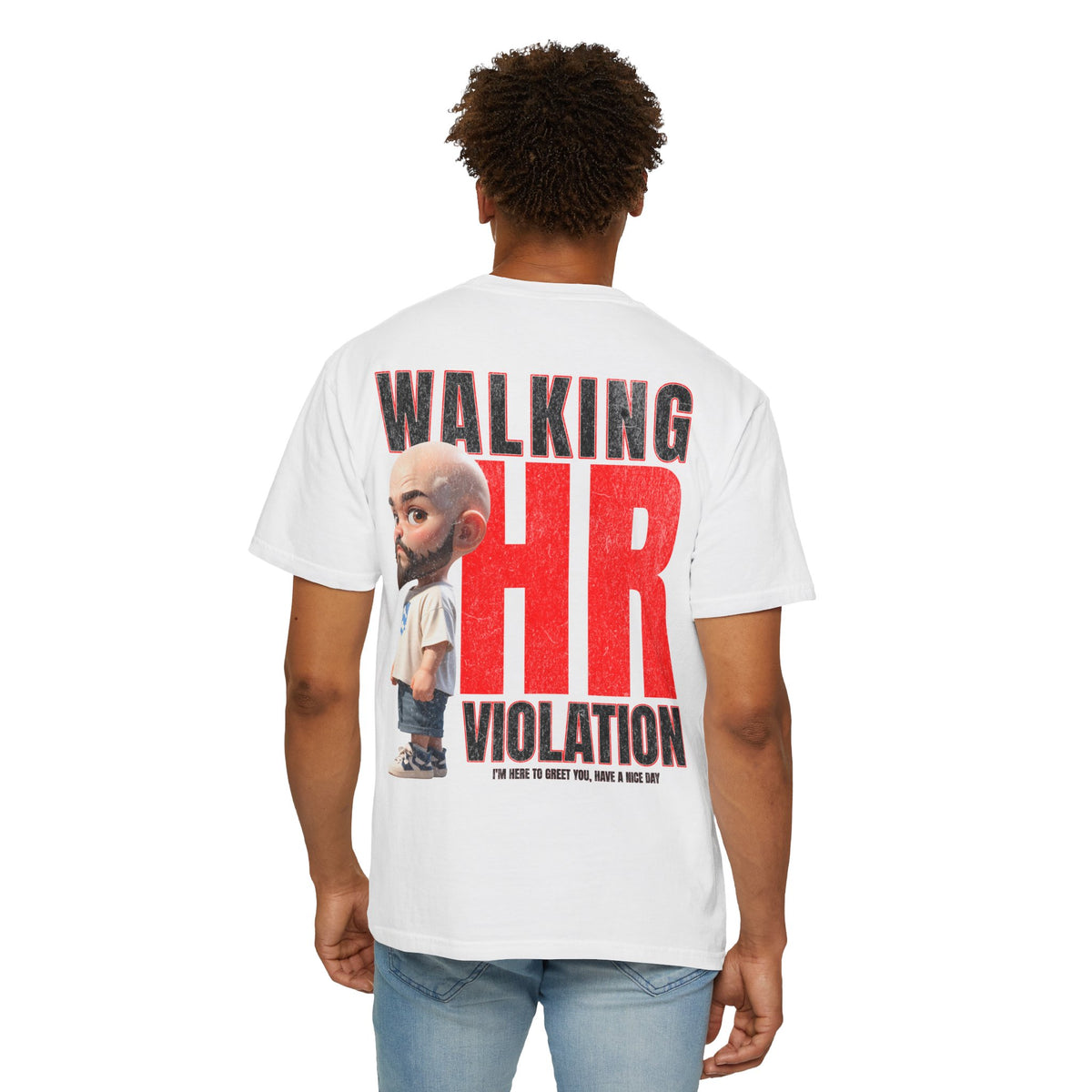 Corporate Damage™ - BPD - Funny Office Humor T-Shirt | Walking HR Violation Bold Red Typography Graphic Tee | Sarcastic Workplace Joke Shirt