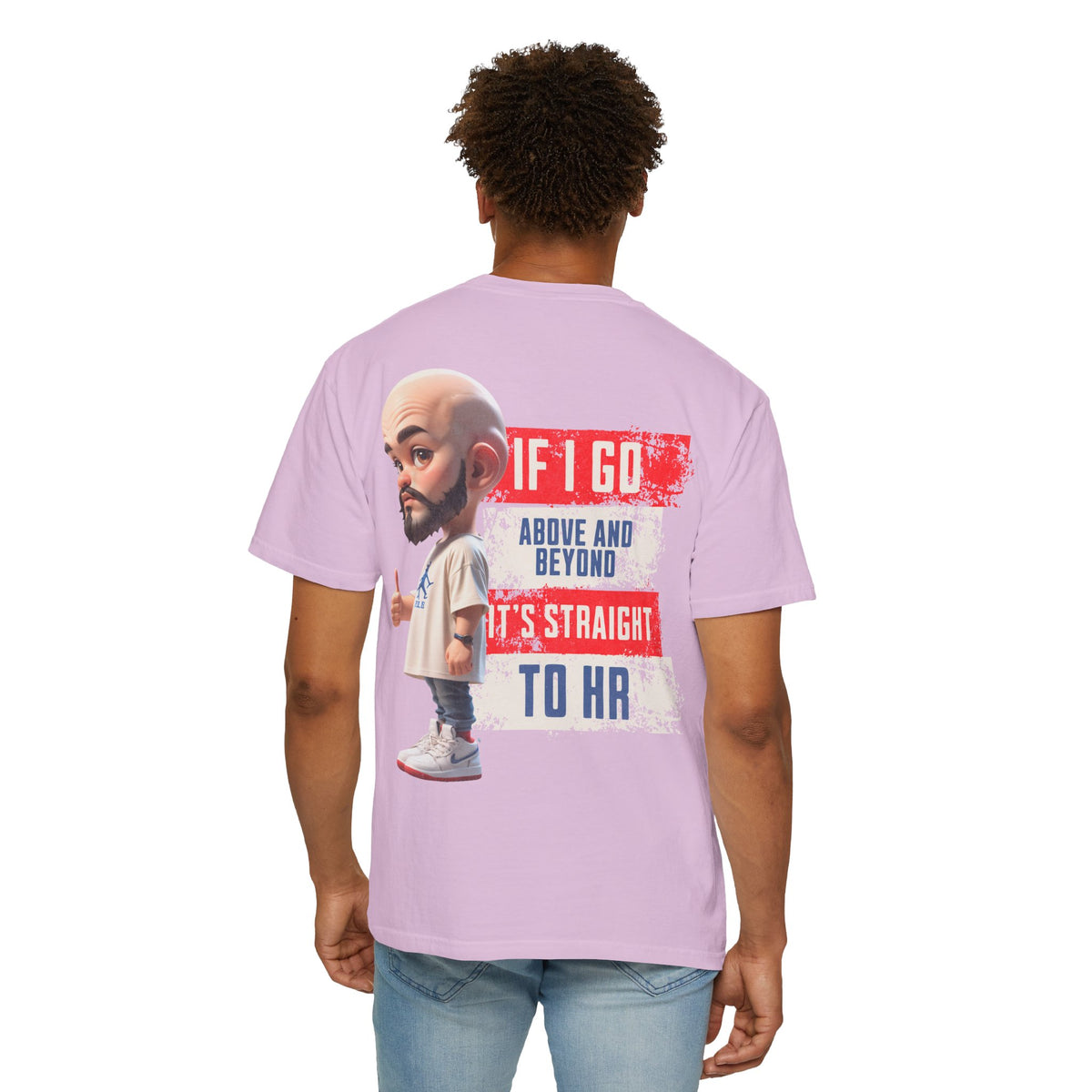 Corporate Damage™ - BPD - Funny Office Humor T-Shirt | If I Go Above And Beyond It's Straight To HR Graphic Tee | Sarcastic Workplace Joke Shirt