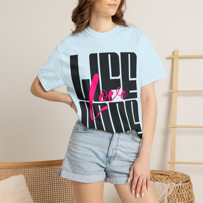 FPD - Life Love Hope Inspirational Quote Tee | Mental Health Support & Positive Affirmation Shirt