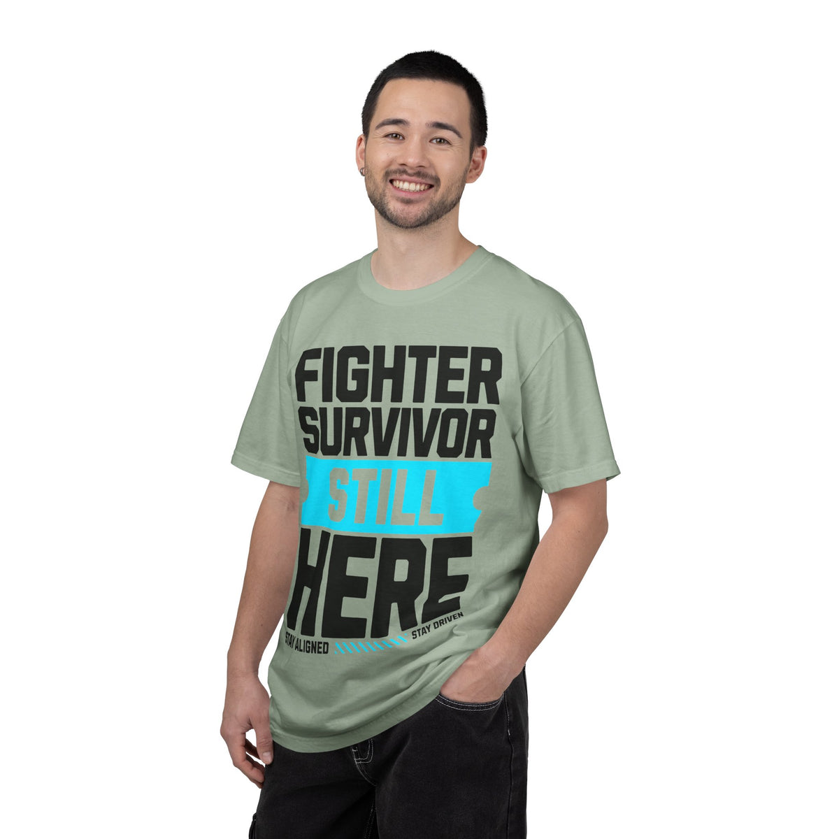 FPD - Fighter Survivor Still Here | Inspirational Mental Health Long Sleeve Shirt & Empowerment Apparel