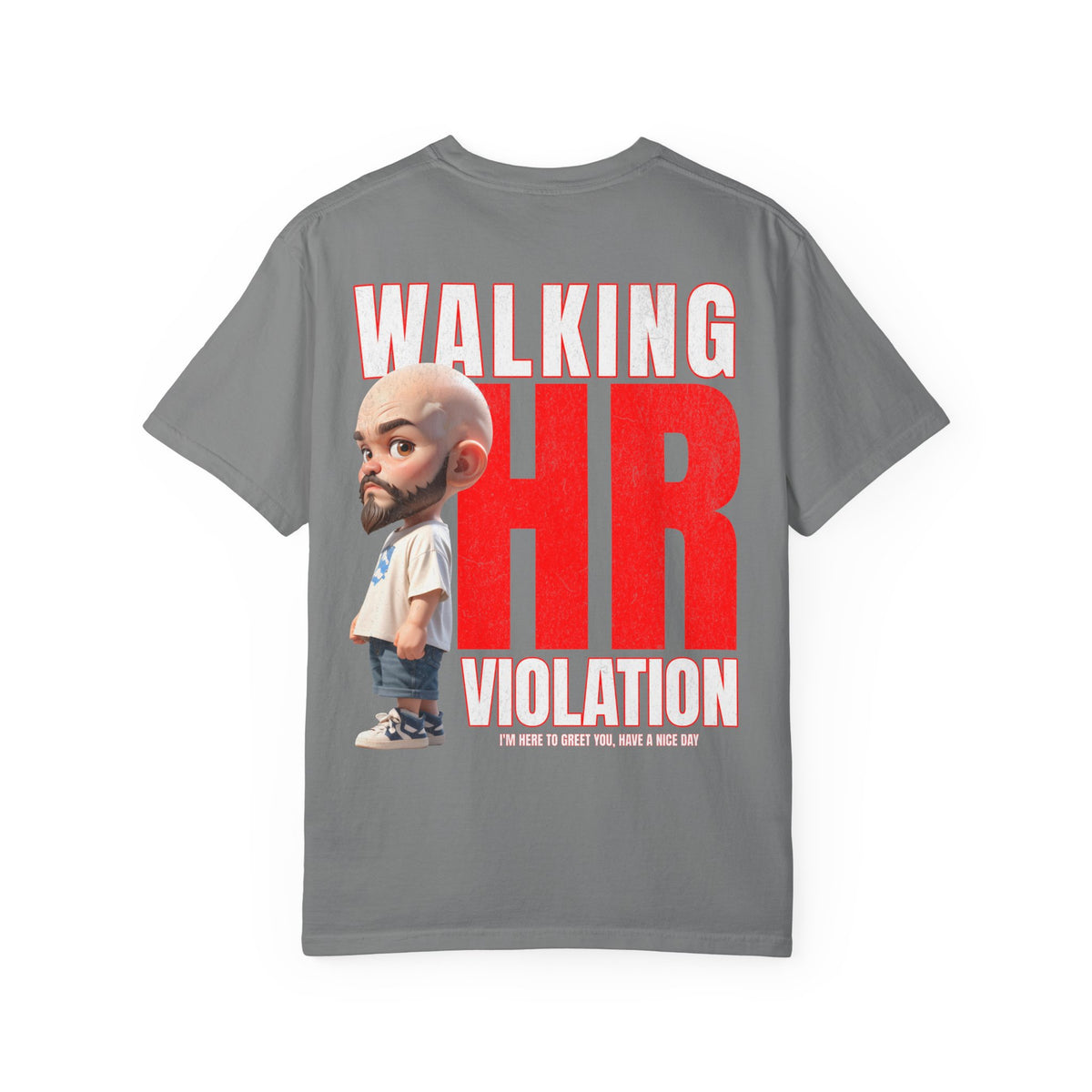 Corporate Damage™ - BPD - Funny Office Humor T-Shirt | Walking HR Violation Bold Red Typography Graphic Tee | Sarcastic Workplace Joke Shirt