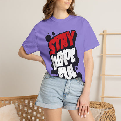 FPD - Stay Hopeful Bold Typography Tee | Inspirational Mental Health Support & Streetwear Shirt