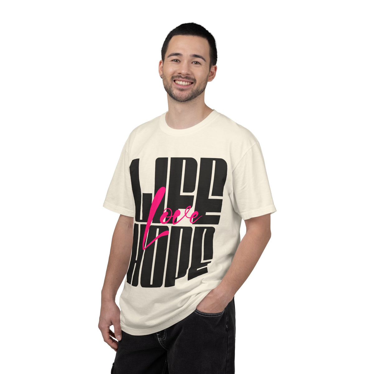 FPD - Life Love Hope Inspirational Quote Tee | Mental Health Support & Positive Affirmation Shirt