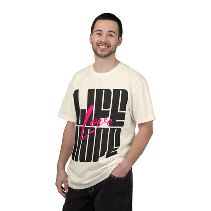 FPD - Life Love Hope Inspirational Quote Tee | Mental Health Support & Positive Affirmation Shirt