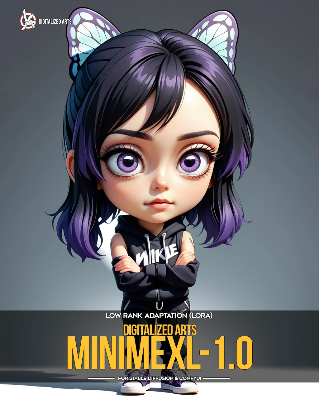 Digitalized Arts MiniMe - Professional 3D Chibi & Miniature Stylized Character LoRA Pack