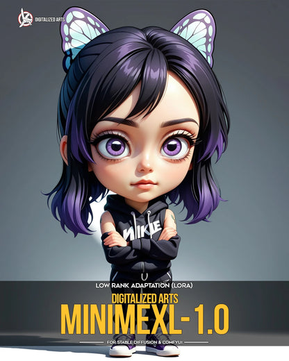 Digitalized Arts MiniMe - Professional 3D Chibi & Miniature Stylized Character LoRA Pack