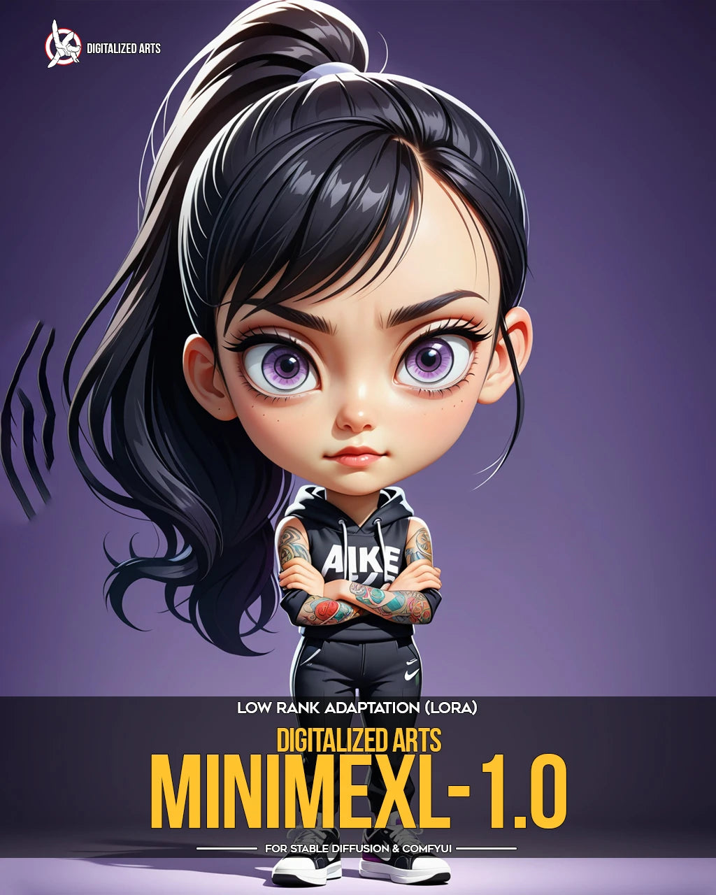 Digitalized Arts MiniMe - Professional 3D Chibi & Miniature Stylized Character LoRA Pack