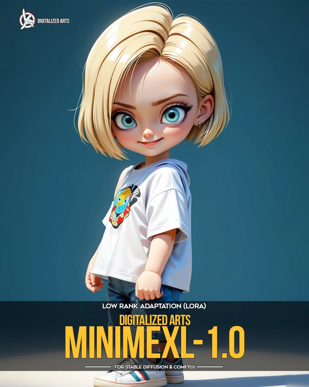 Digitalized Arts MiniMe - Professional 3D Chibi & Miniature Stylized Character LoRA Pack