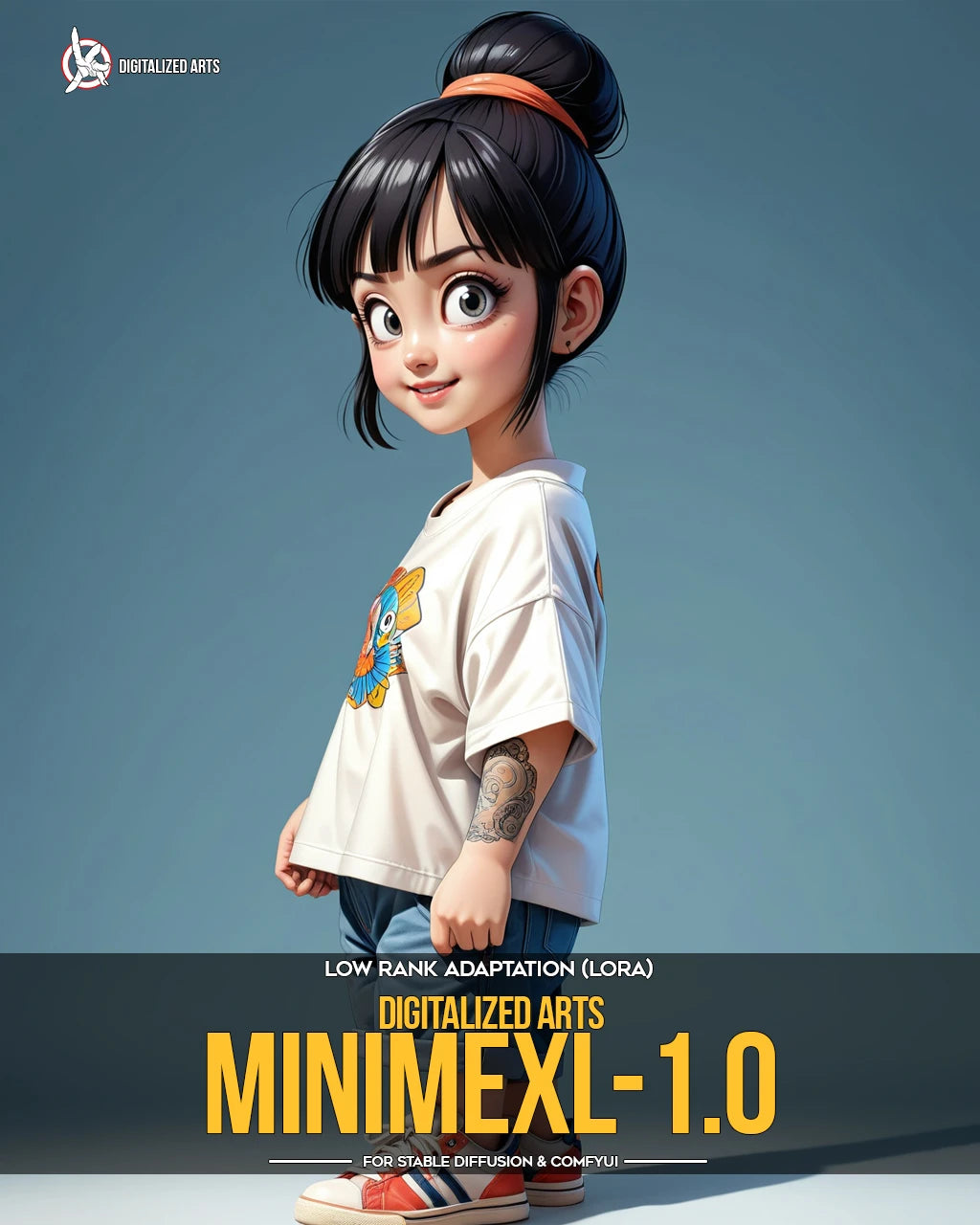 Digitalized Arts MiniMe - Professional 3D Chibi & Miniature Stylized Character LoRA Pack