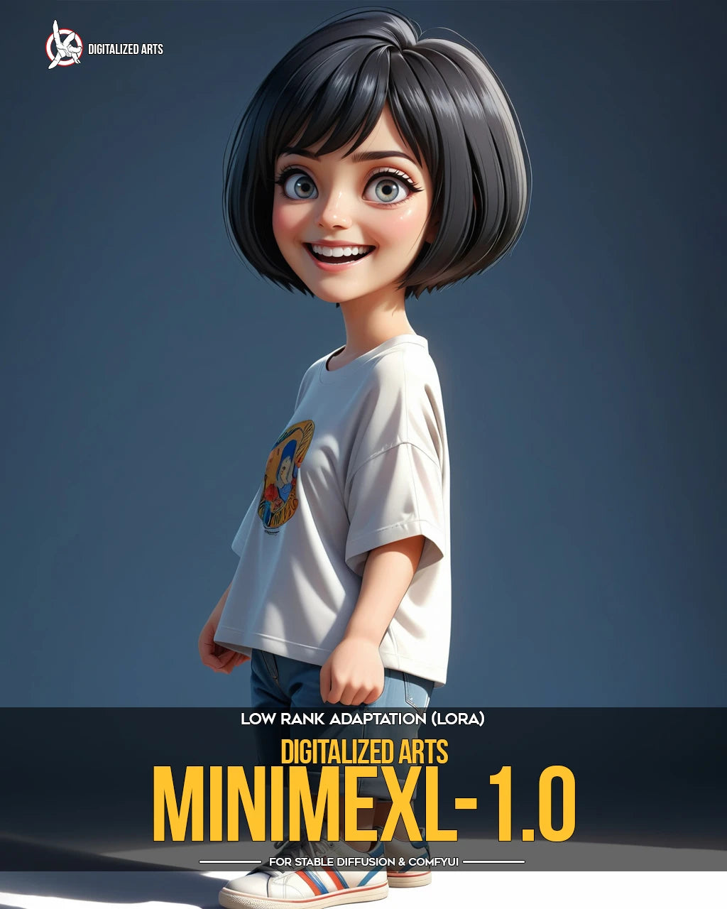 Digitalized Arts MiniMe - Professional 3D Chibi & Miniature Stylized Character LoRA Pack
