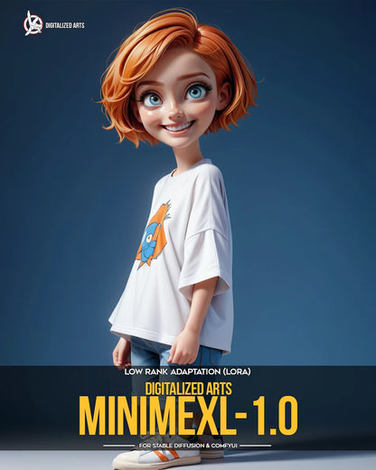 Digitalized Arts MiniMe - Professional 3D Chibi & Miniature Stylized Character LoRA Pack