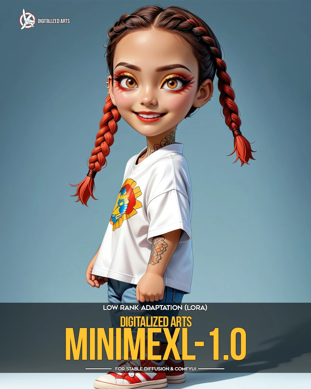 Digitalized Arts MiniMe - Professional 3D Chibi & Miniature Stylized Character LoRA Pack