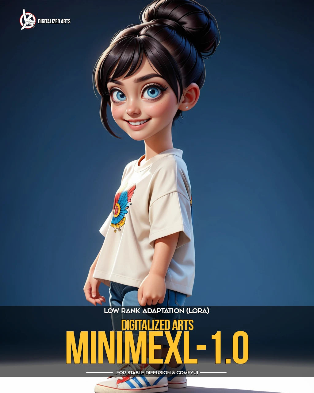 Digitalized Arts MiniMe - Professional 3D Chibi & Miniature Stylized Character LoRA Pack