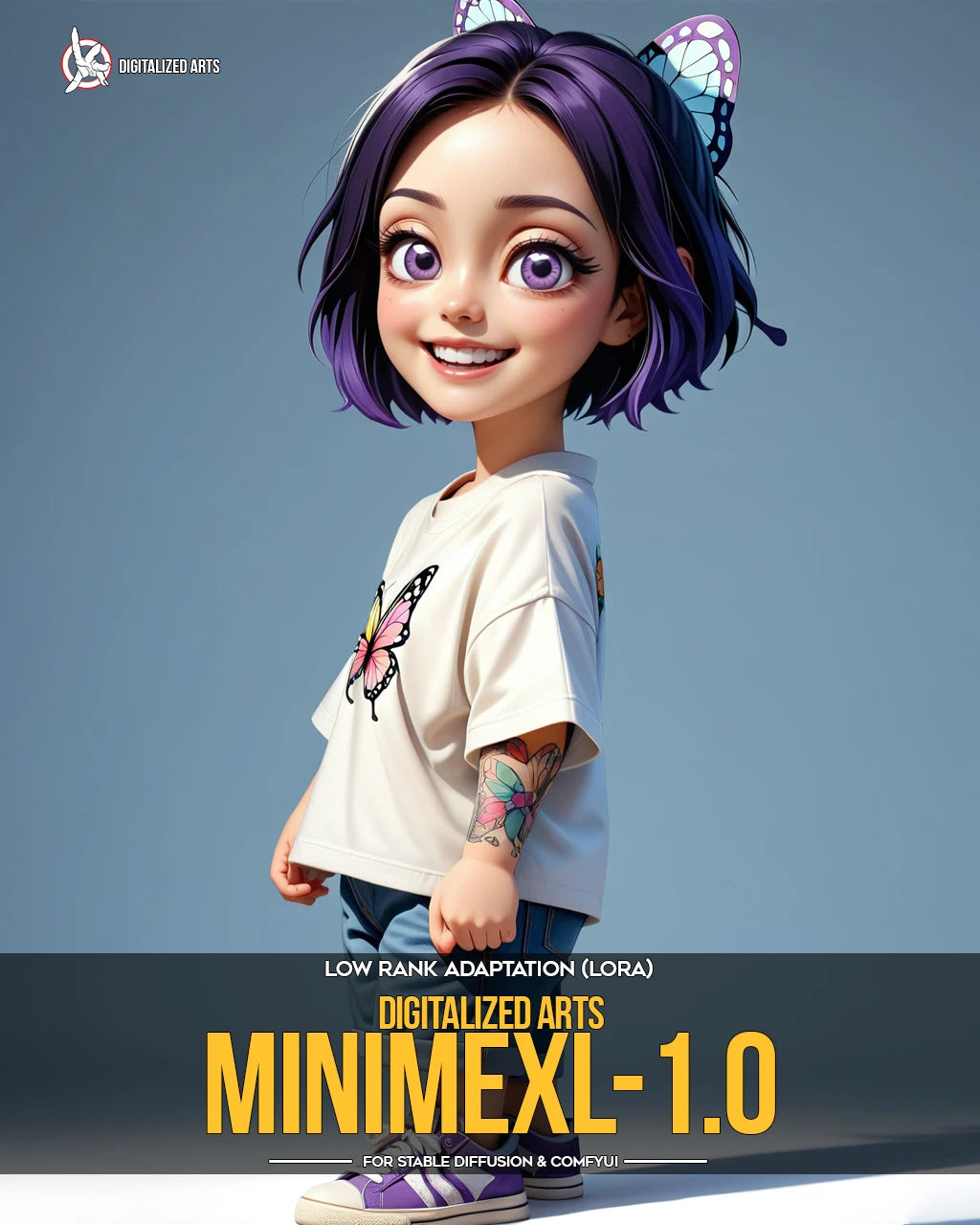 Digitalized Arts MiniMe - Professional 3D Chibi & Miniature Stylized Character LoRA Pack