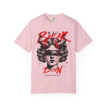 FPD - Break Down To Breakthrough Grunge Tee | Mental Health Resilience & Alternative Apparel